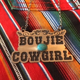 AAC - Boujie Cowgirl - Sterling Necklace