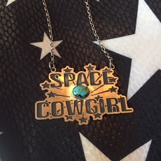 AAC - Space Cowgirl - Sterling/Turquoise Necklace
