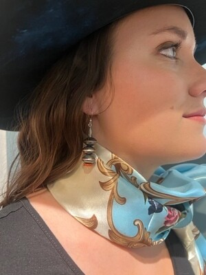 AAC - 2.5" Long Sterling Silver Earrings