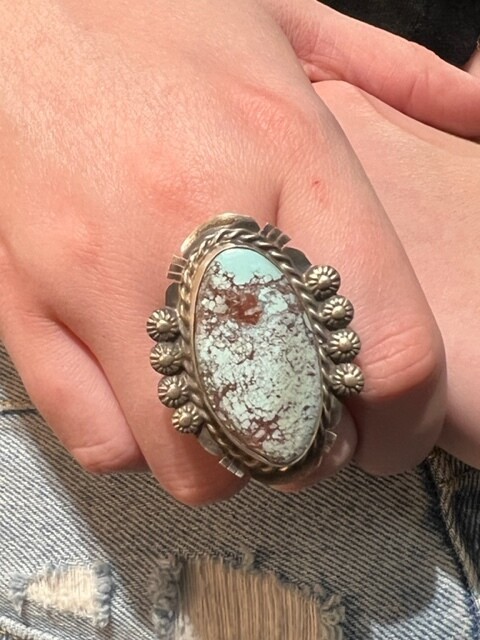 AAC - Golden Hills Turquoise Ring size 9