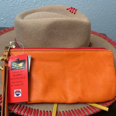 AAC - Orange Wristlet with Bling by Kurtmen