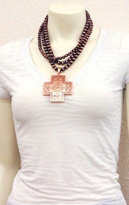 AAC - Aztec Pendant Necklace 18" Long
