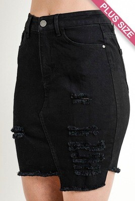 AAC - I'm So Distressed - Black Skirt