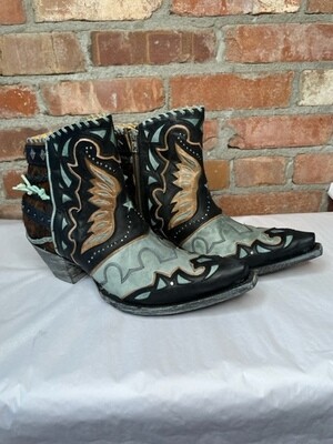Old Gringo Eagle Flight Aqua Black BL3515-1 