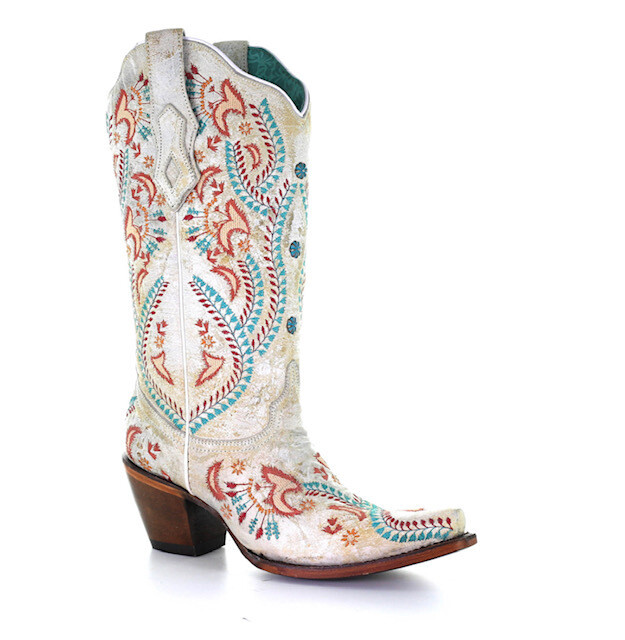 Corral Women's Turquoise Embroidery Western Boot