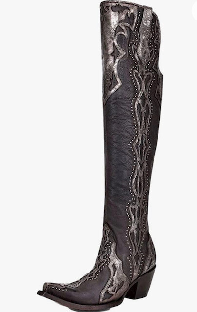 Corral Women's Black Embroidery Tall Top Boots