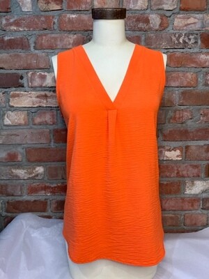 AAC - Saturday Sleeveless Favorite - Orange Blouse