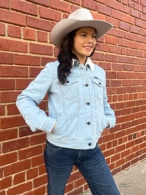 Denim Sherpa Lined Jacket 