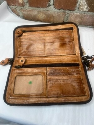 AAC - Templeton II - Tan Rustic Clutch - Crossbody