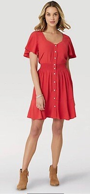 Red Flowing Dress by Wrangler