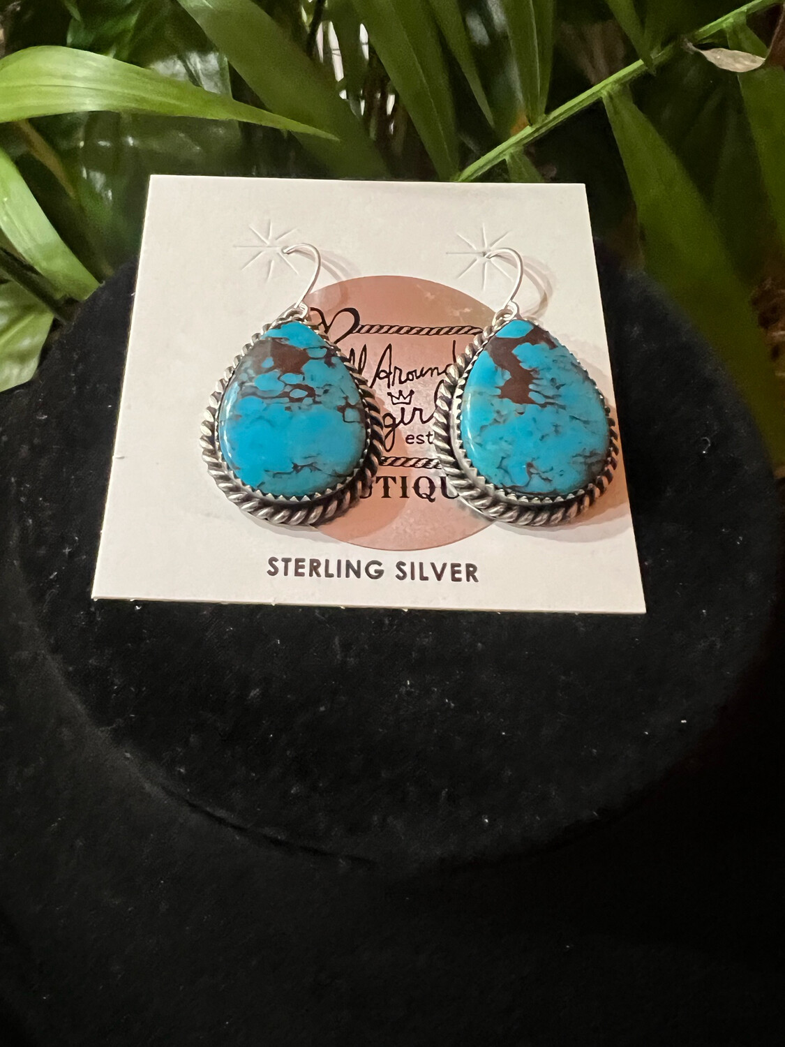 Kingman Turquoise Earrings by Freda Martinez