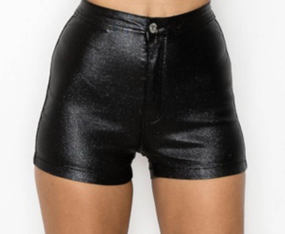 Fearless - Black Metallic Shorts