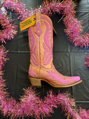  Corral Women's Pink  Fluorescent Boots C3970