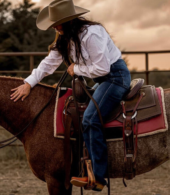 AAC - Wrangler Long Sleeve Blouse w/Pearl Snap