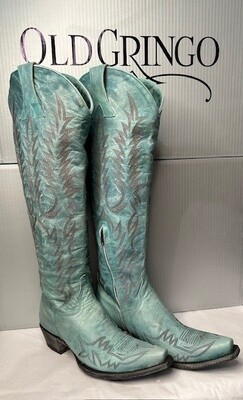 Old Gringo Boots - Tall Tops 18" Mayra Aqua RF