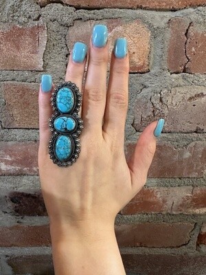 Red Mountain Turquoise S/S Ring - Size 8