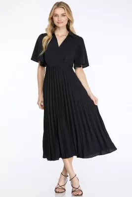 Pleated Swishy Dress 