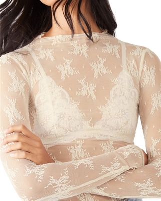 White Mesh Top