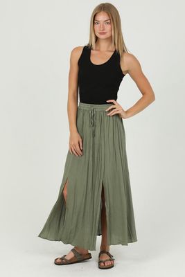 Maxi Skirt - Olive 