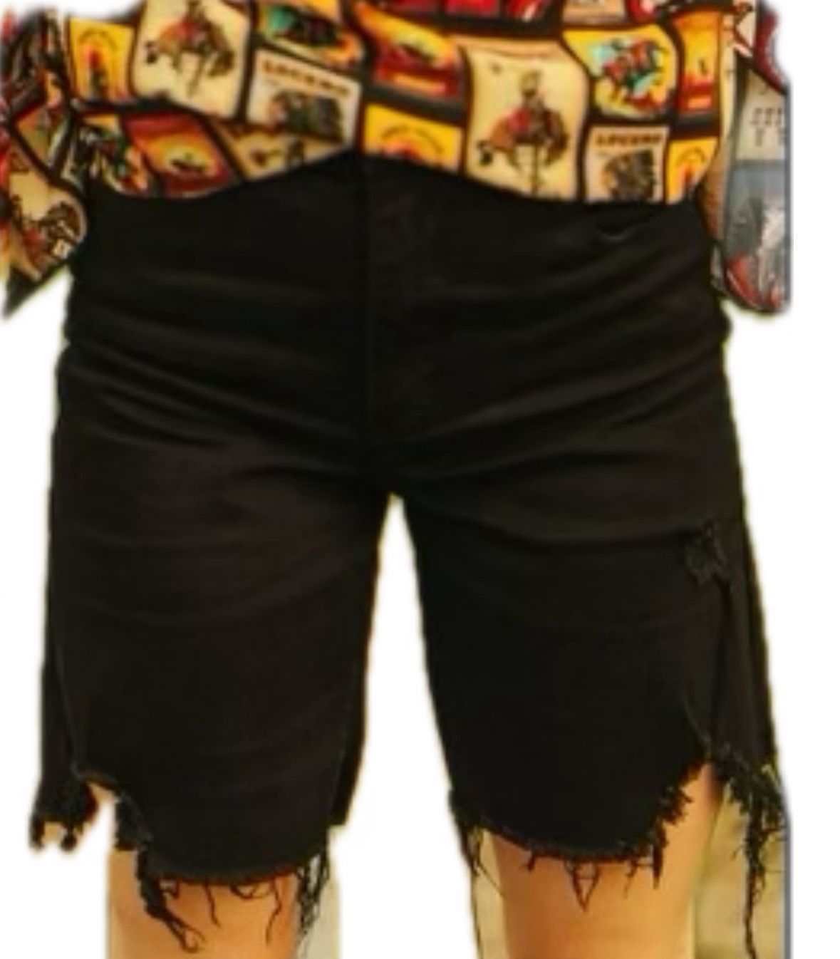 Tummy Control Bermuda Shorts - Black Color