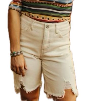 Tummy Control Bermuda Shorts - Ivory 