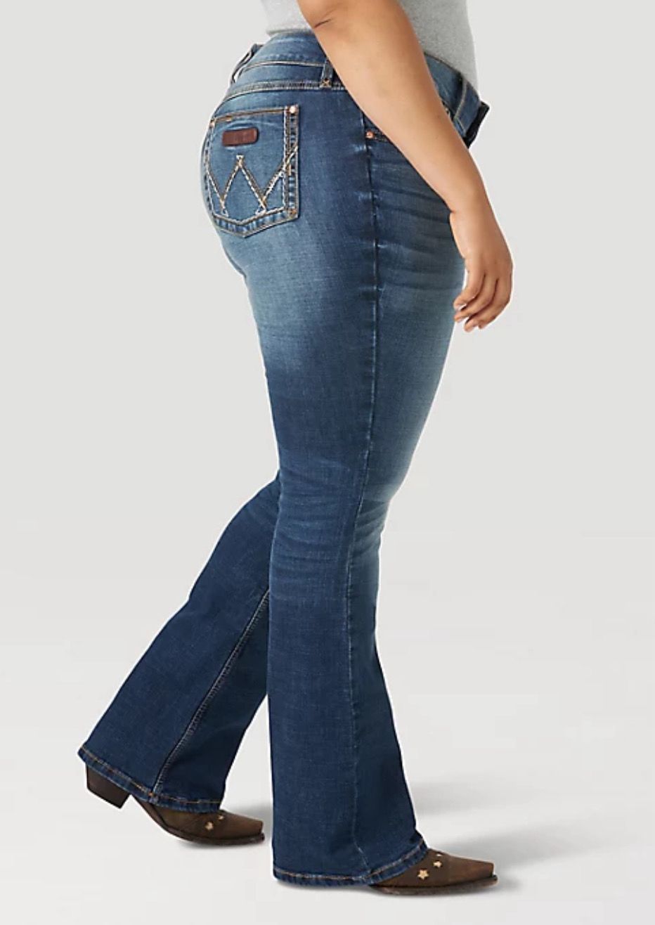 Wrangler Plus Size Women&#39;s Bootcut Jeans - 09PWZMS
