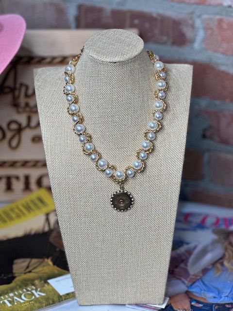Pearls N Ammo - Necklace