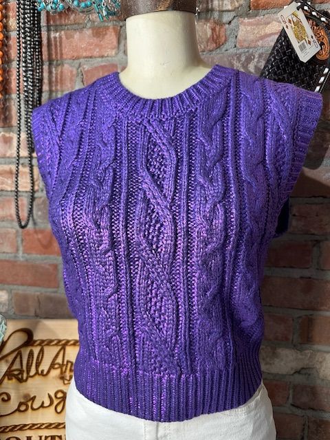 What Rhymes With Purple - Sleeveless Sweater