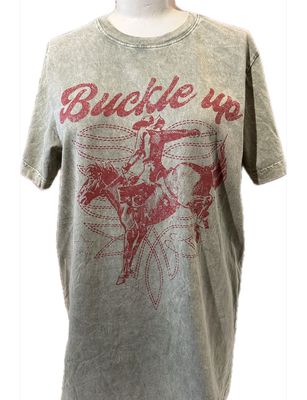 Buckle Up Boot Stitch Tee