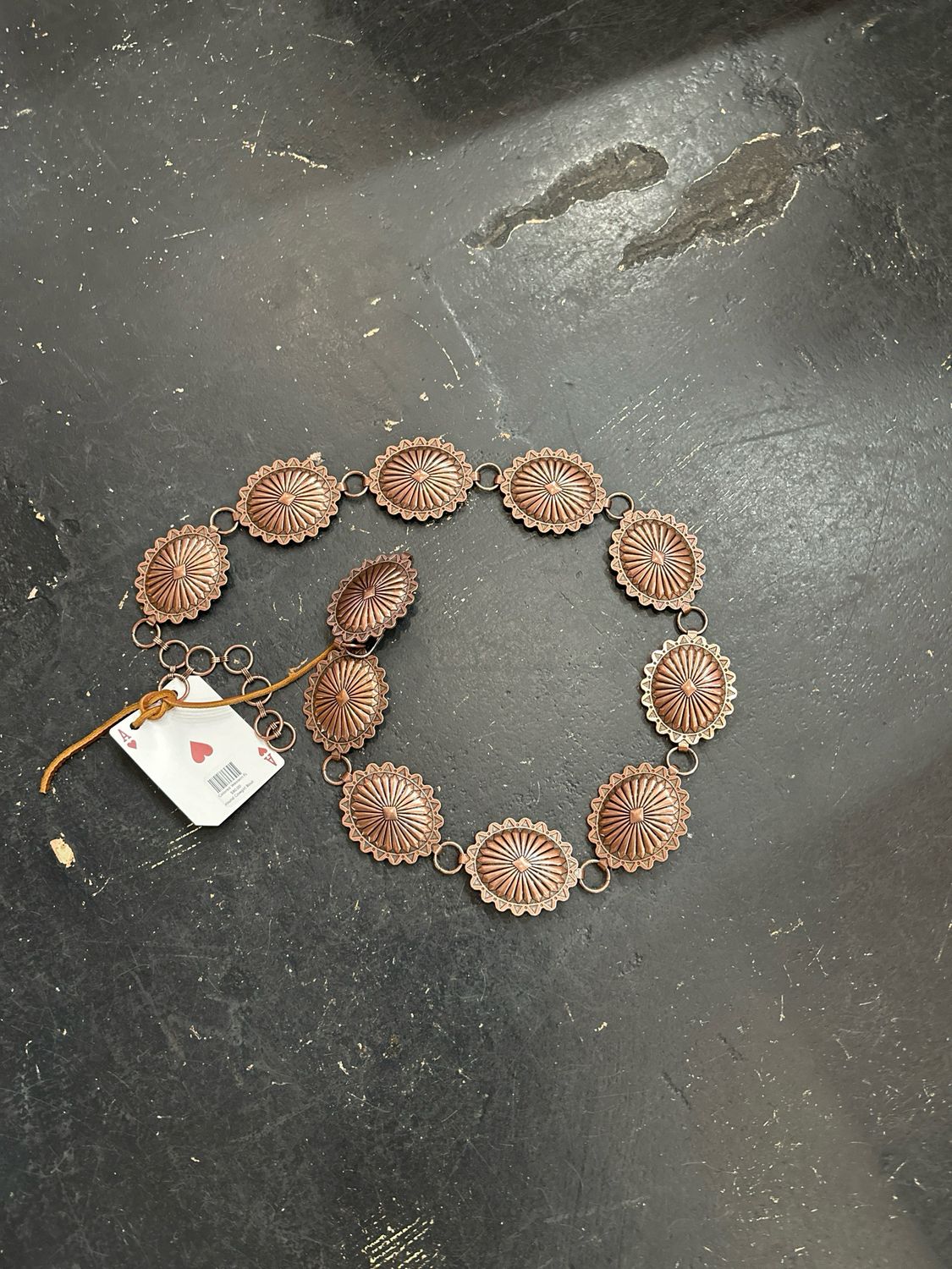 Copper Colored Western Fashion Chain Belt