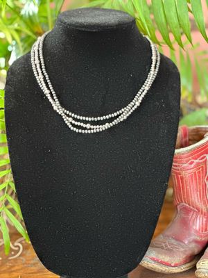 3 Strand 16&quot; Long Necklace