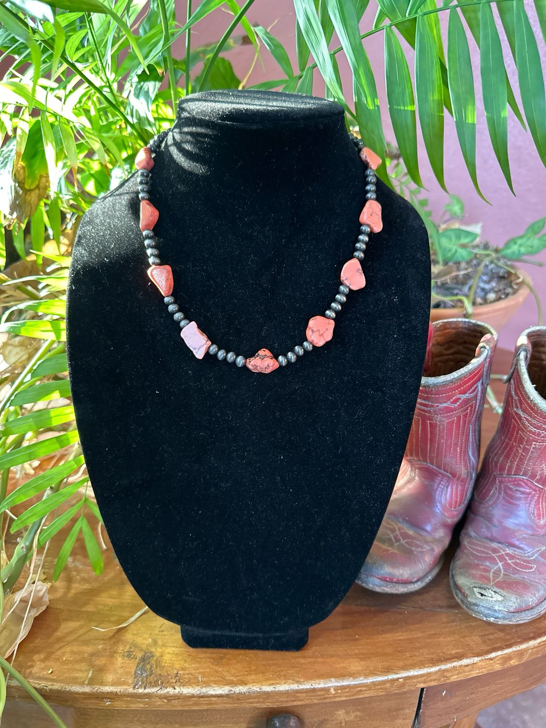 Look Alike Spiny Oyster NP Necklace 16&quot;