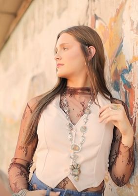 3 Button Vest - Cream