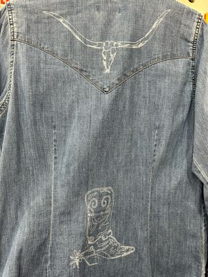 Wrangler Western Vintage Denim Snap Top