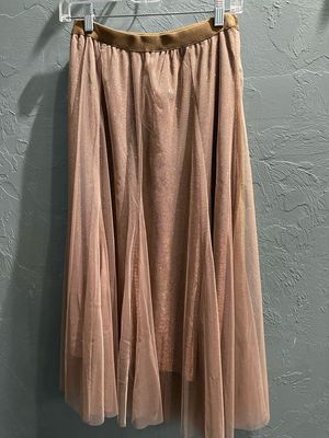Glitter Gal Tulle Skirt - Mocha