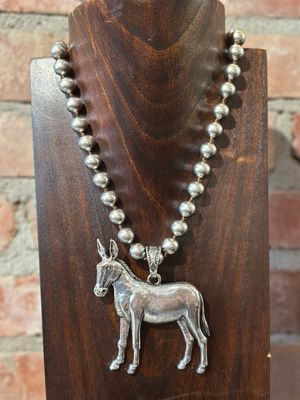 Life Of The Party! - Necklace W/ Donkey Pendant 