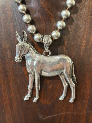 Life Of The Party! - Necklace W/ Donkey Pendant 