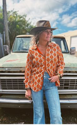 Kelli&#39;s Going To California - Zipper Front Blouse