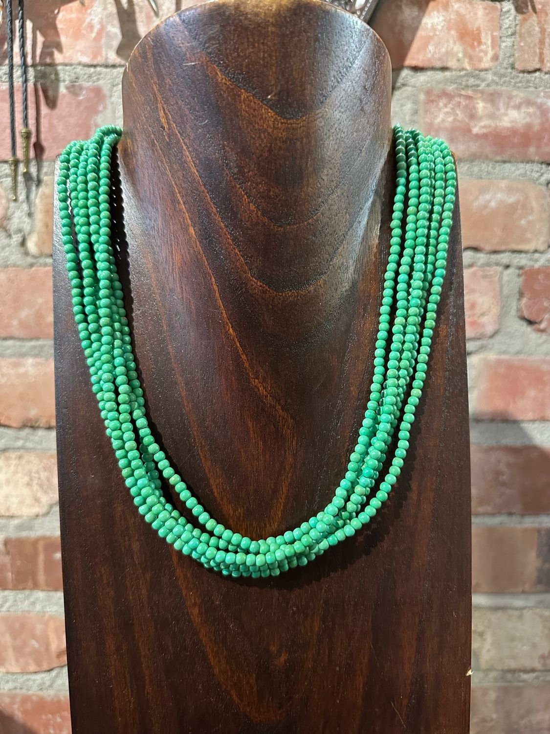 Necklace 6 Strand - Green