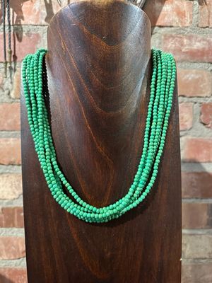 Necklace 6 Strand - Green