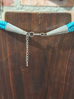 Necklace 6 Strand - Aqua
