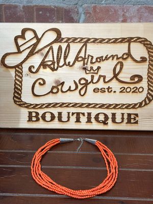 Necklace 6 Strand - Orange