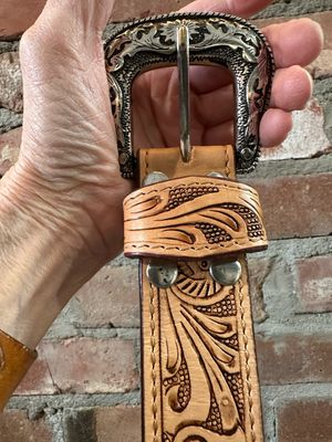 Basket Weave Belt With Removeable Buckle 1.5" Wide