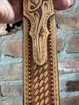 Basket Weave Belt With Removeable Buckle 1.5&quot; Wide