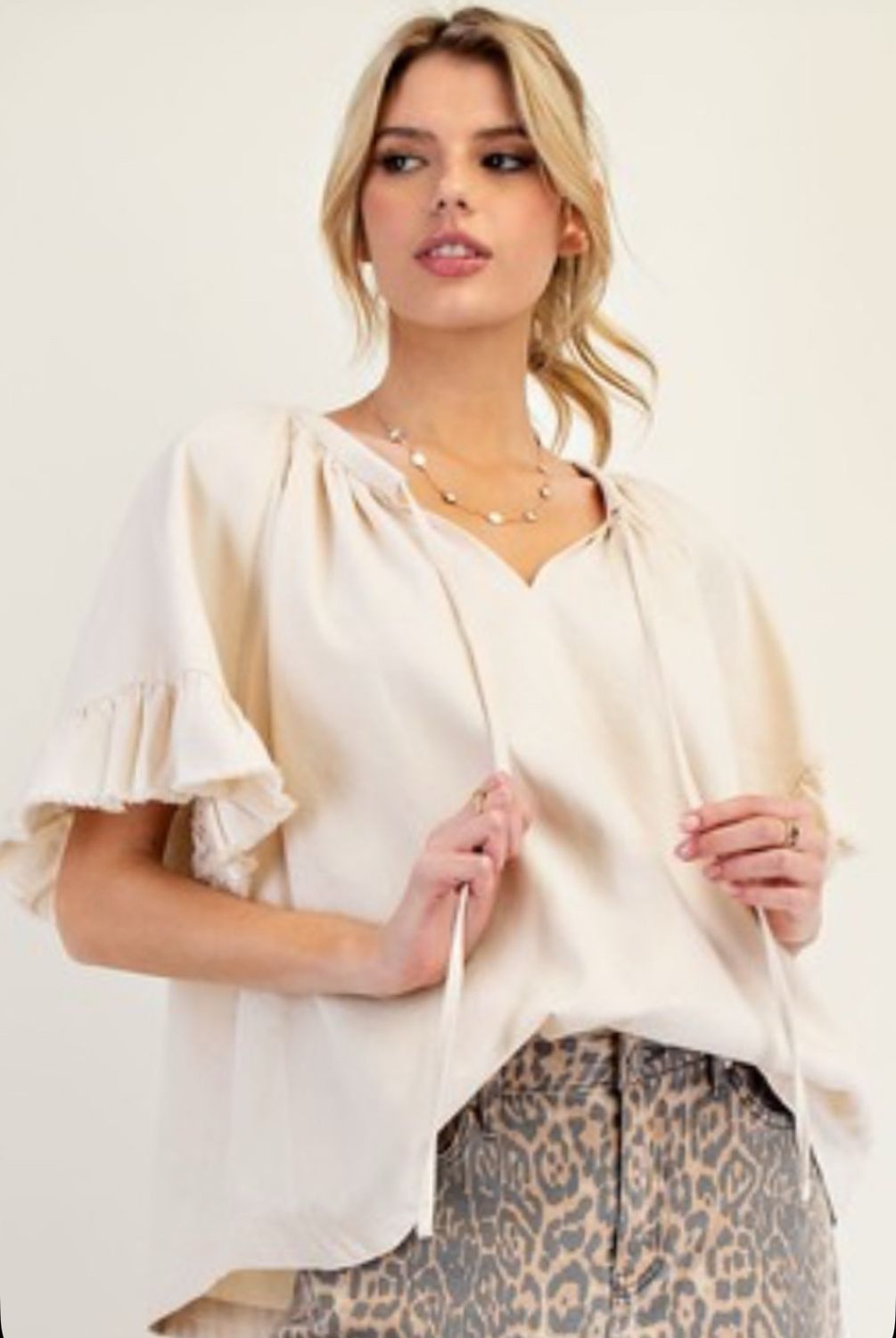 Washed Chambray In Natural Color