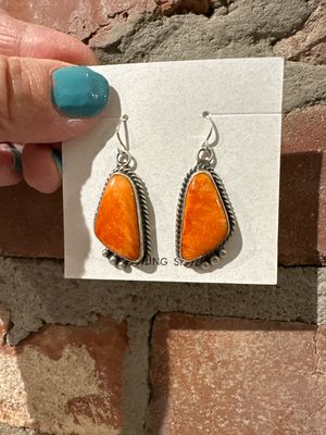 Spiny Oyster Earrings Sterling Silver