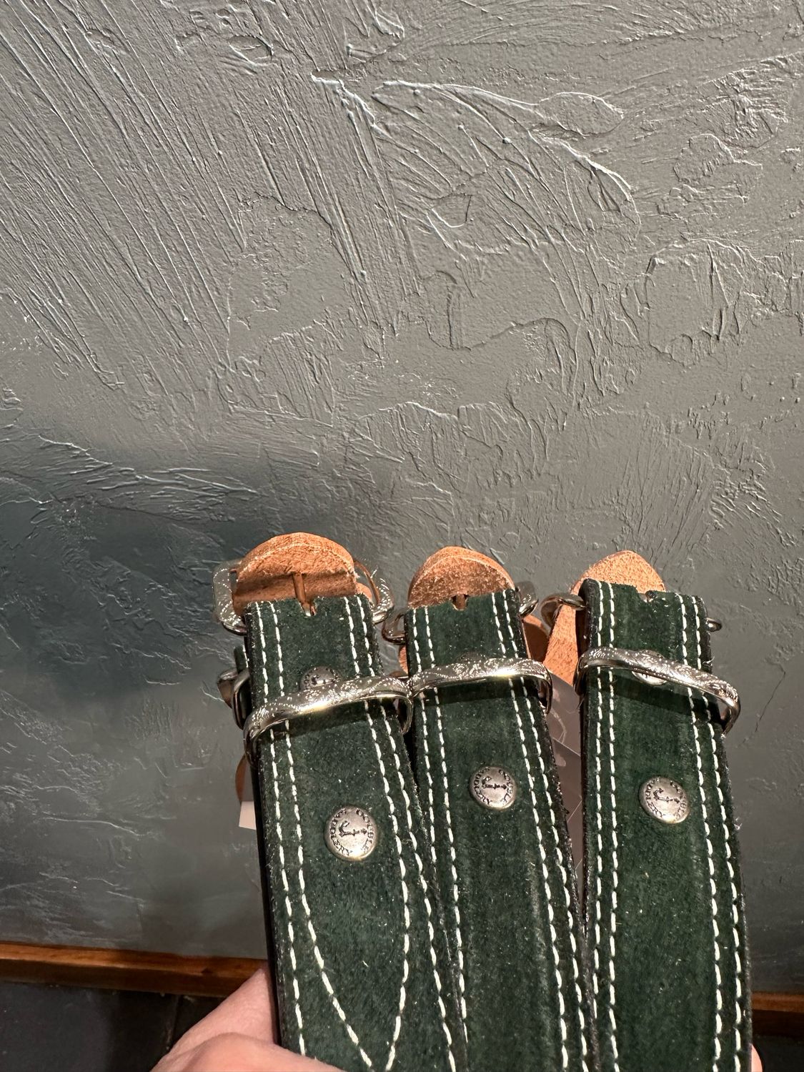 Double J Saddlery -  Leather Belt - Forest Green
