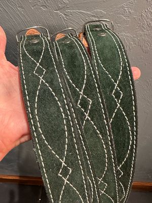 Double J Saddlery -  Leather Belt - Forest Green