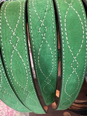 Double J Saddlery -  Leather Belt - Grass Green
