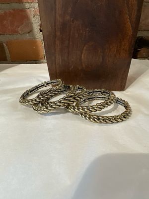 Stretch Braid Bracelet - Gold Tone 1/4&quot;